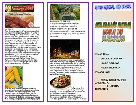 pangunahing produkto ng pampanga review